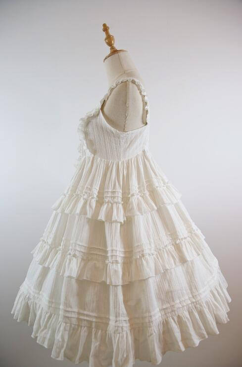 Vintage Unicolor Lolita OP + Surface Dress - Pre-order Closed
