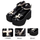 Gothic Punk Style Cross Lolita Shoes
