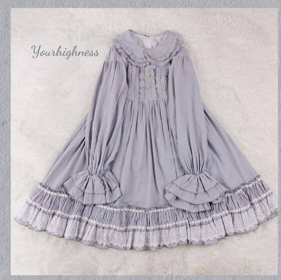 Vintage Unicolor Lolita OP + Surface Dress - Pre-order Closed