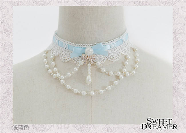 Sweet Dreamer~The Rose Bride~Beadchain Choker
