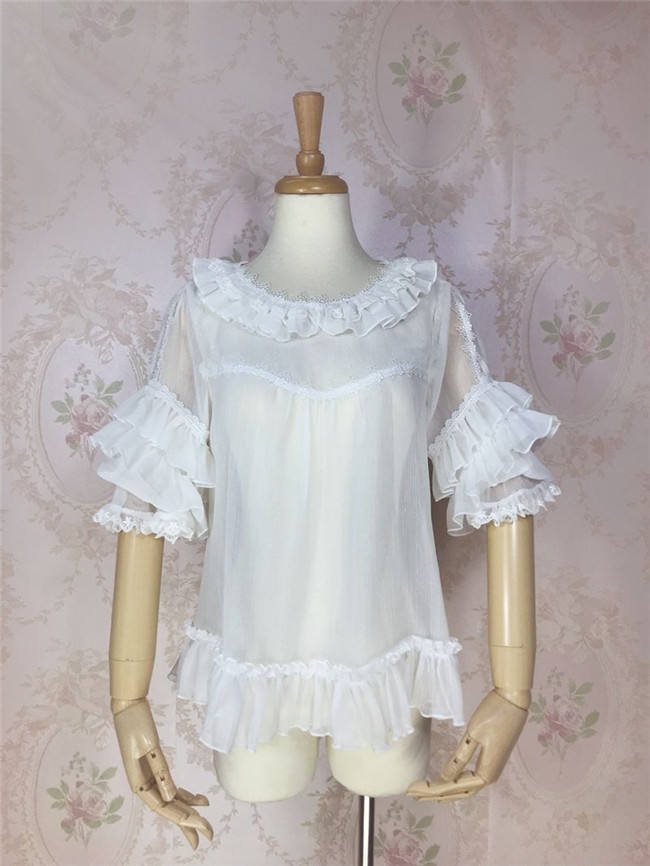 Sweet Transparent Chiffon Inner Blouse