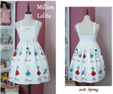 MillionLolita~Fat Chirp~ Sweet Lolita JSK - Pre-order Closed