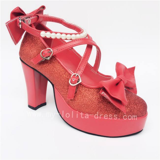 Antaina Tea Party Glitter Lolita Shoes