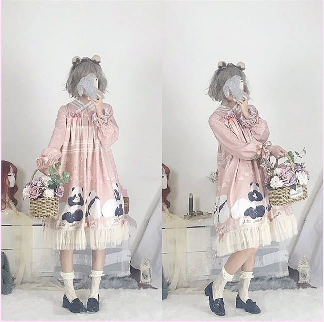 Panda Theme Sweet Lolita OP/JSK-Pre-order Closed