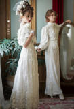 ZJstory Lolta ~Pearl Girls~ Heavy Lace Vintage Lolita OP -Limited Quality Pre-order Closed