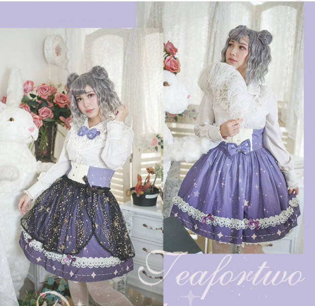 DianaStar Gradient Babydoll Lolita Dress Red OP 83CM In Stock-out
