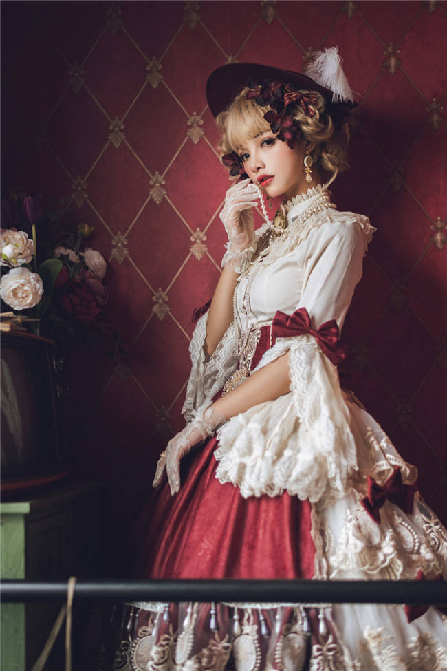 Miss Point ~ Elizabeth~ Elegant Lolita Fishbone Skirt Tea Party Version -Custom Tailor Available