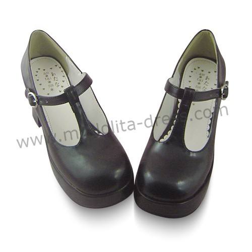 Black Classic Lolita Summer Footwear