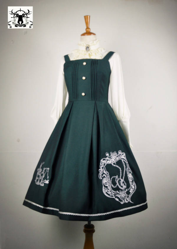 Anna's Secret ~Magic Academy.Hogwarts~ Embroidery JSK Wine&Gold Embroidery XXL
