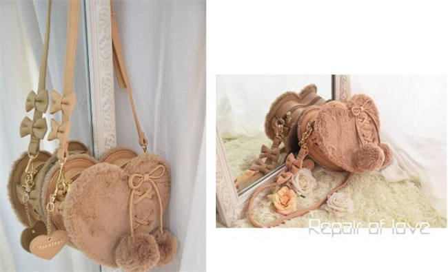 Repair of Love/Star~ Sweet Lolita Fur Hand Bag/Cross-body Bag