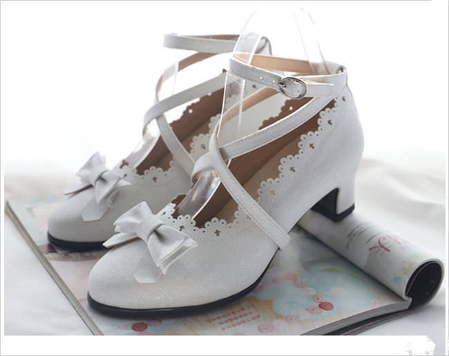 Lost Sister- Sweet Bows Lolita Heels Shoes - 3 Ways Wear