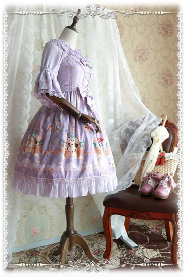 Infanta Hime Sleeves Chiffon Lolita Short Version Blouse