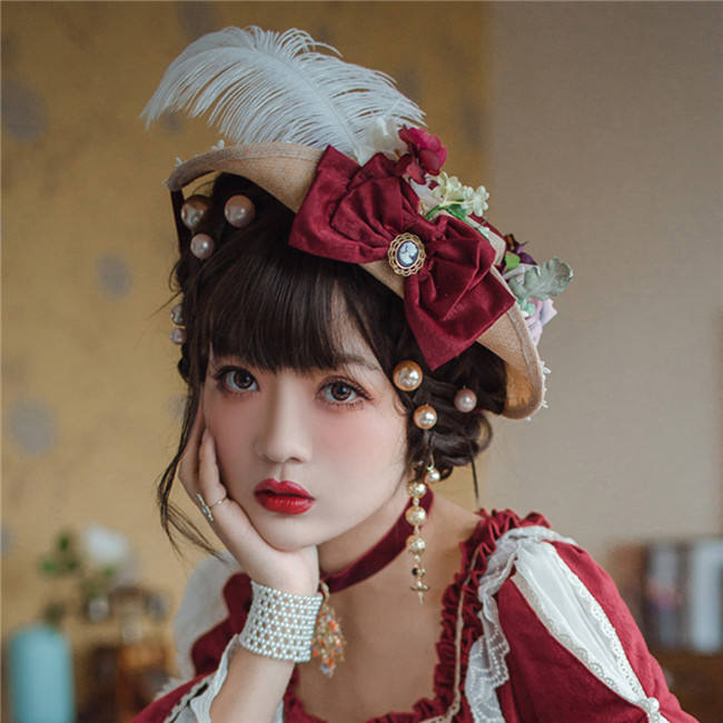 Miss Point ~ Elizabeth ~ Elegant Lolita OP Tea Party Version -Custom Tailor Available