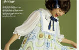 Hedgehog Avocado~ Sweert Lolita OP/JSK Dress Dailywear Version -OUT