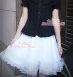 White Cotton Lolita Dress Petticoat