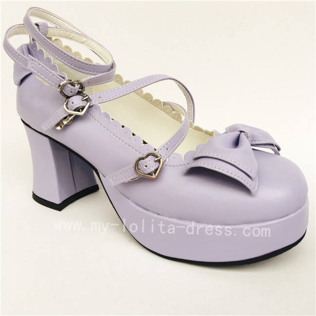 Coffee Bow Lolita Shoes