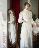 ZJstory Lolta ~Pearl Girls~ Heavy Lace Vintage Lolita Skirt -Limited Quality Pre-order Closed