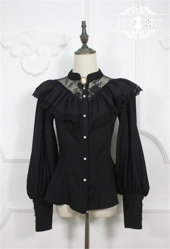 Alpine Maiden ~ Vintage Lolita Long Sleeves Blouse -Pre-order