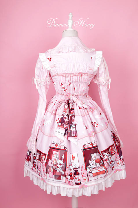 Doll Hospital~ Lolita Printed JSK Dress -out