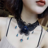 Aimimi~ Vintage Gothic lace Lolita Necklace