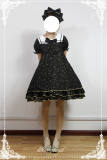 Constellation Kindergarten~Gold-staping Chiffon Lolita Sailor Collar OP Dress