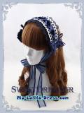 Sweet Dreamer Lace Up Bows Crosses Lolita Headband -out