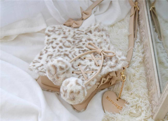 Repair of Love/Star~ Sweet Lolita Fur Hand Bag/Cross-body Bag