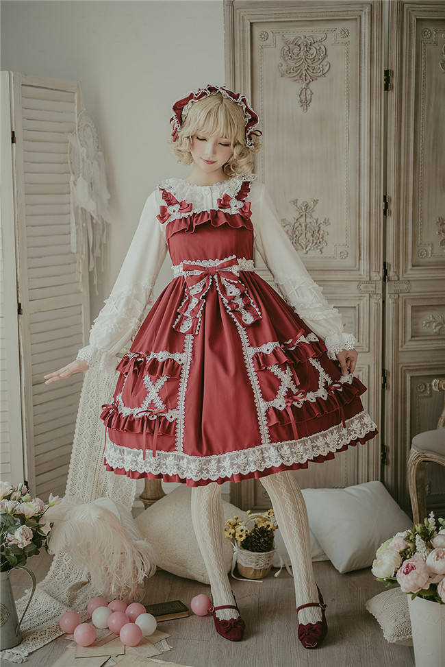 Little Dipper Cream Crispy~ Classic Lolita JSK Dress -Ready Made