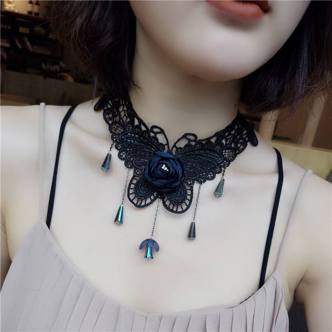 Aimimi~ Vintage Gothic lace Lolita Necklace