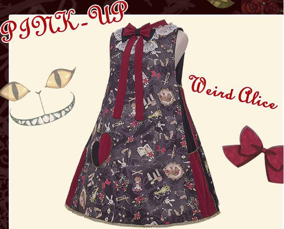 Weird Alice~ Lolita Printed JSK -Custom-tailor Pre-order  Closed