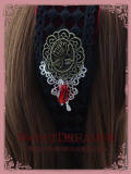 Sweet Dreamer Checkerboard Velvet Gothic Lolita Headband -OUT