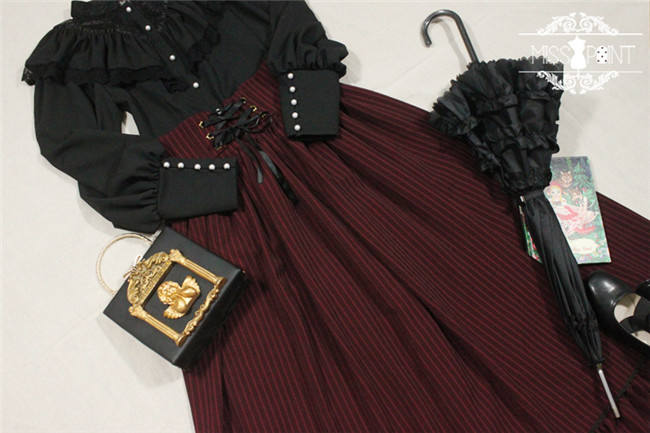 Alpine Maiden~ Vintage Lolita High Waist Skirt -Pre-order