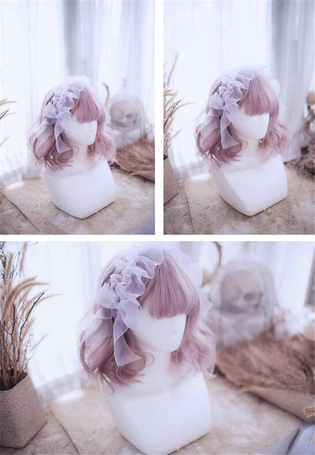 Little Poppy~ Sweet Lolita Short Curls Wig 30cm -In Stock