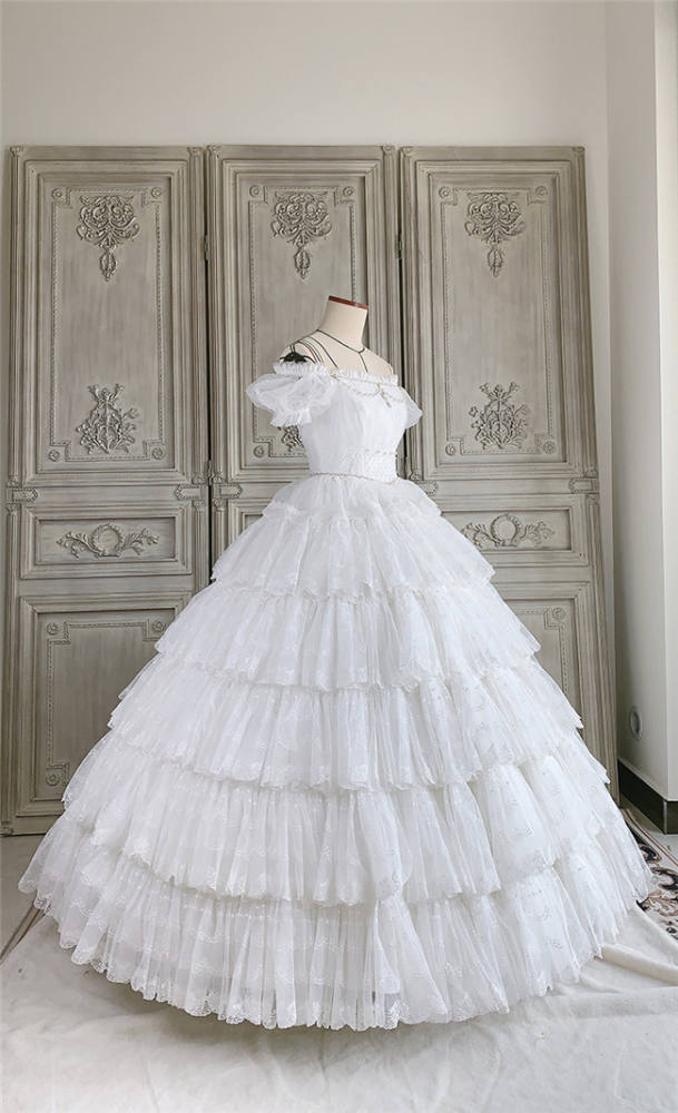 Moon Lover ~ Elegant Lolita OP Bridal Design -Pre-order
