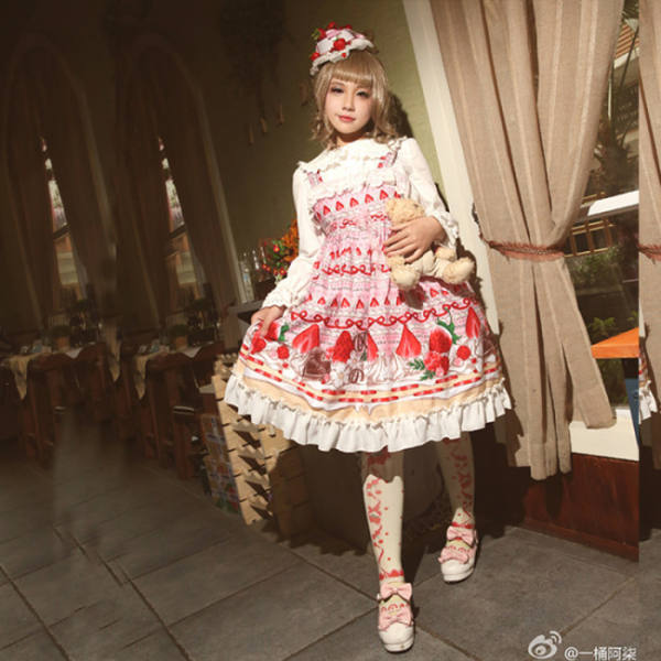 Strawberry~ Sweet Lolita JSK Dairywear Version -out