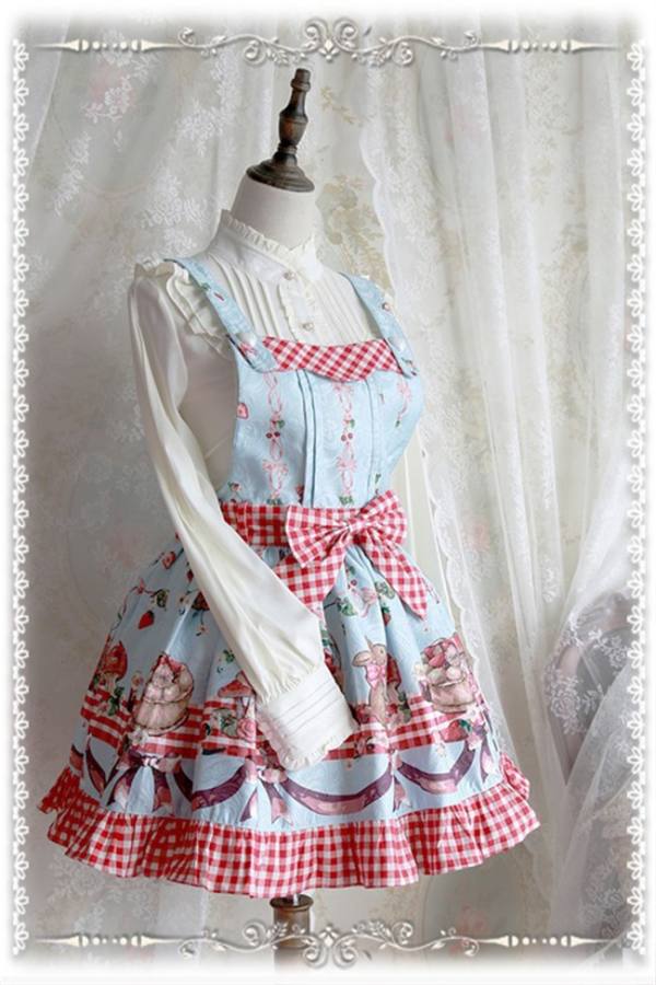 Infanta ***The Picnic Rabbit*** Dailywear Version  Lolita Salopette - 5 Colors Available-OUT