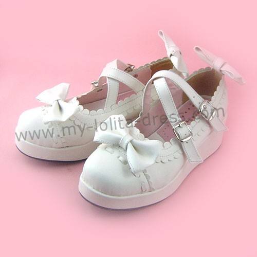 Pretty Bows Girls Lolita Flat Shoes