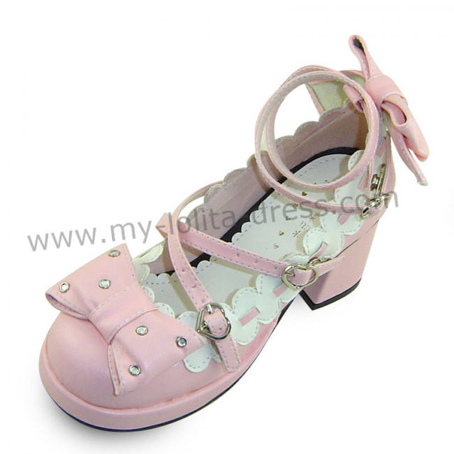 Golden Bows Cute Girls Shoes