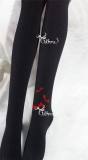 Yidhra -The Red bats in a Graveyard- Gothic Lolita Tights - out