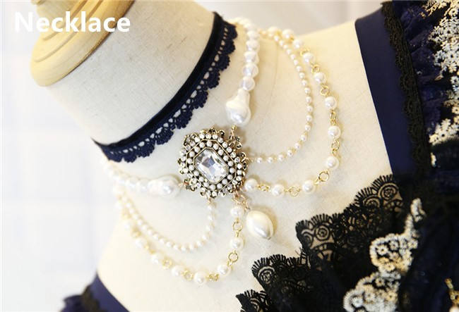 Nine Ode ~Nation of Dawn & Dusk Elegant Normal Waist Lolita JSK - In Stock