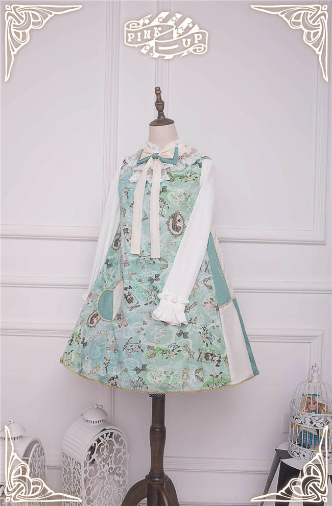 Weird Alice~ Lolita Printed JSK -Custom-tailor Pre-order  Closed