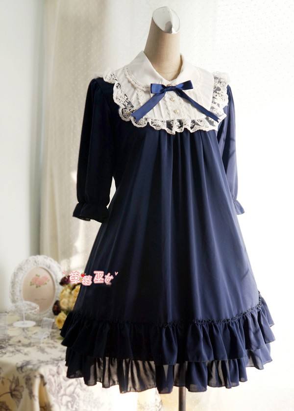 Cute Doll Chiffon Lolita Dress 15 Colors $29.99-Cotton Lolita Dresses Cute Doll Chiffon Lolita Dress 15 Colors $29.99-Cotton Lolita Dresses