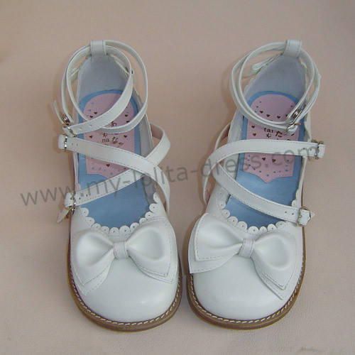 Coffee Bow Lolita Shoes