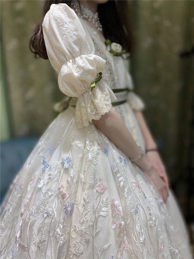 Miss Point ~ Salley Garden Empire Embroidery Lolita OP SP - Custom Tailor