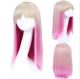 Anique White Pink Sweet Loitla Straight Wig