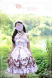 Ode to Flower&Bird~ Sweet Lolita Printed JSK Dress Dairywear Version Light Yellow  Version I Size M - In Stock