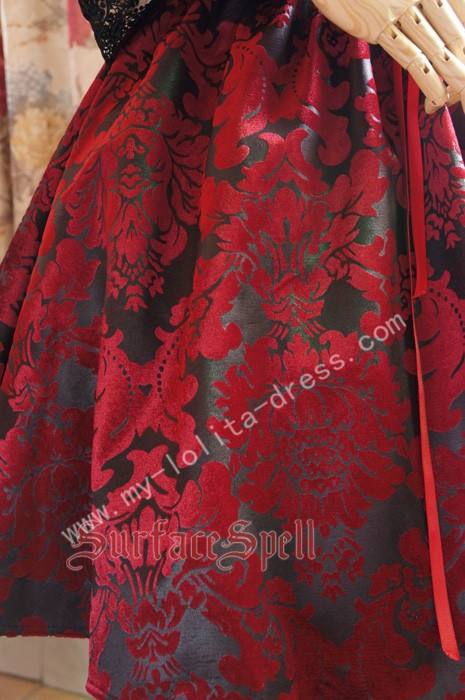 Surface Spell  Lady in Darkness  Obscure Fishbone High Waist Skirt
