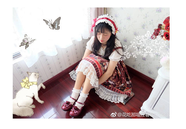 Cinderella~ Sweet Bow Beadchain Lolita Shoes