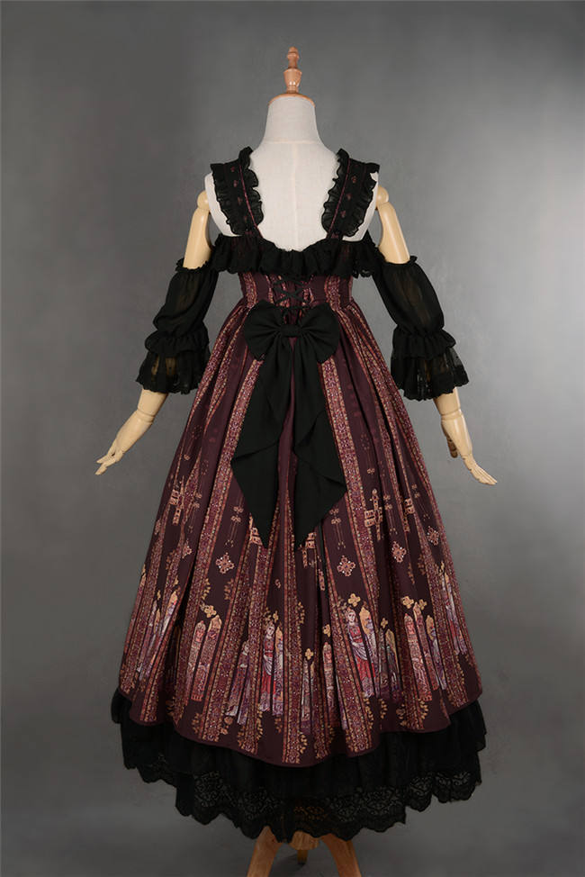 Byzantium~ Elegant Lolita JSK Dress with Front Open Design