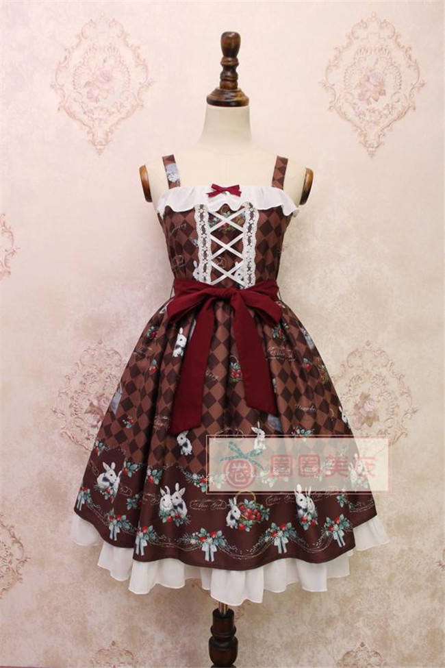 Alice Girl~ Strawberry&Rabbit~ Lolita JSK Dress